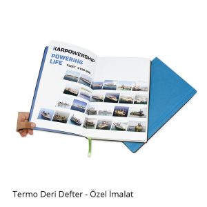 Deri Defter - Özel İmalat 13x21 cm - Görsel 9