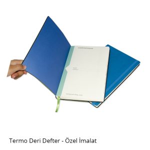 Deri Defter - Özel İmalat 13x21 cm - Görsel 6
